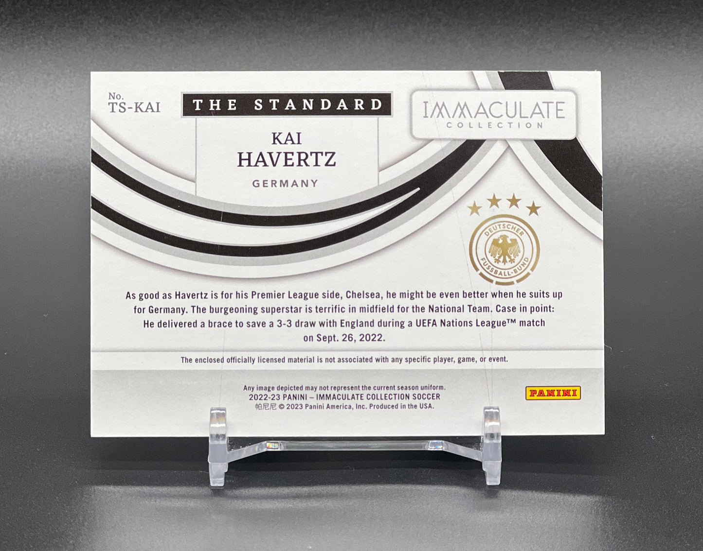 Panini Immaculate 2022-23 Kai Havertz Patch 8/8 Ruby The Standard