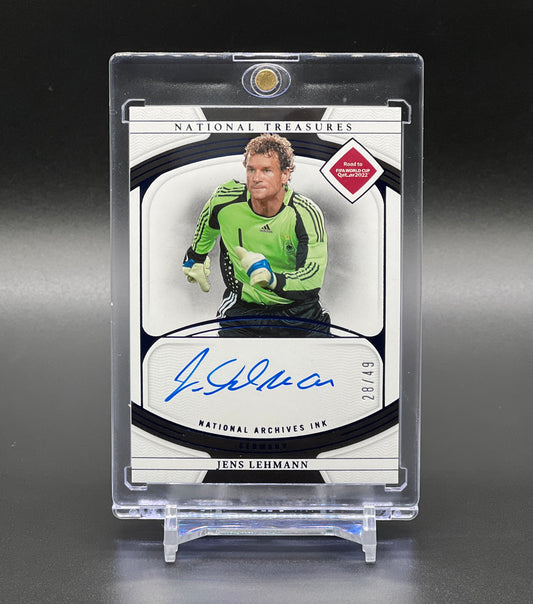 Panini National Treasures World Cup 2022 Jens Lehmann On Card Auto /49 Deutschland