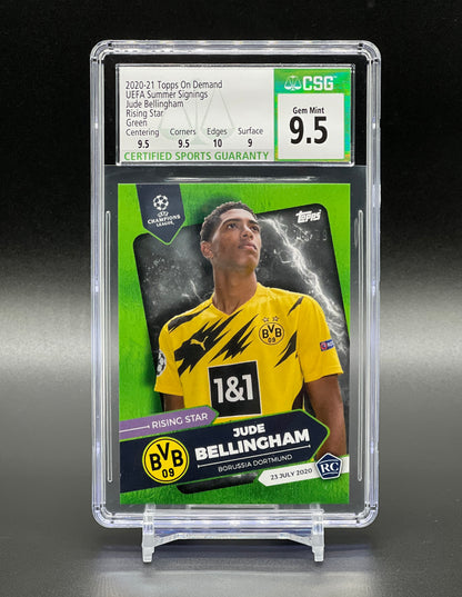 Topps Summer Signings UCL 2020-21 Jude Bellingham Rookie /99 CSG 9,5 Gem Mint