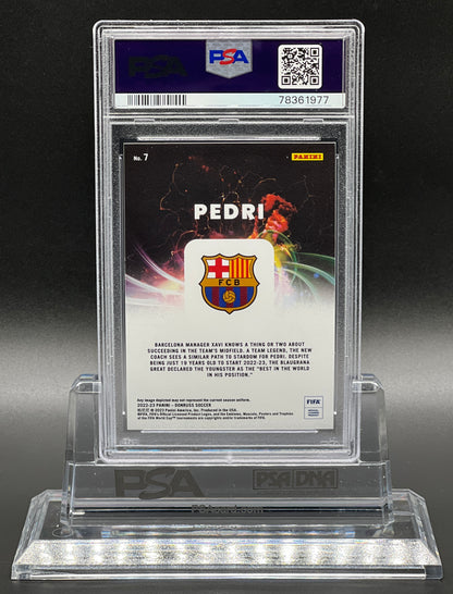 Panini Donruss FIFA 2022-23 Pedri Night Moves Case Hit SSP PSA 10 Gem Mint