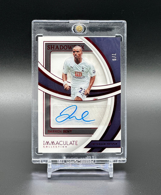 Panini Immaculate 2022-23 Darren Bent Auto /8 Ruby Shadowbox Legende