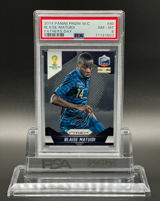 Panini Prizm World Cup 2014 Blaise Matuidi 7/7 Father's Day Edition PSA 8