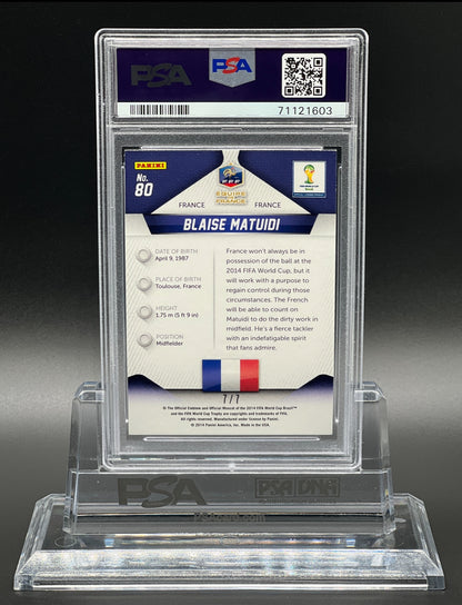 Panini Prizm World Cup 2014 Blaise Matuidi 7/7 Father's Day Edition PSA 8