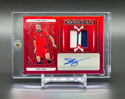 Panini Obsidian 2022-23 Eric Dier Auto Patch 1/1 Red Flood Match-worn 1 of 1