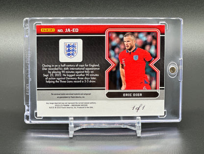 Panini Obsidian 2022-23 Eric Dier Auto Patch 1/1 Red Flood Match-worn 1 of 1