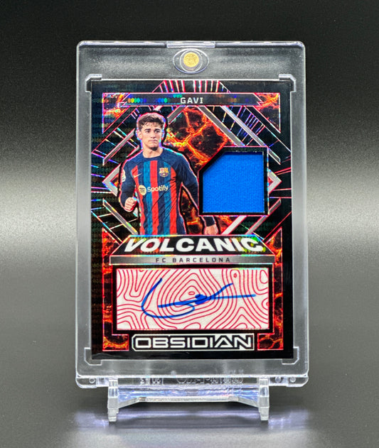 Panini Obsidian 2022-23 Gavi Auto Patch 1/1 Volcanic 1 of 1 FC Barcelona