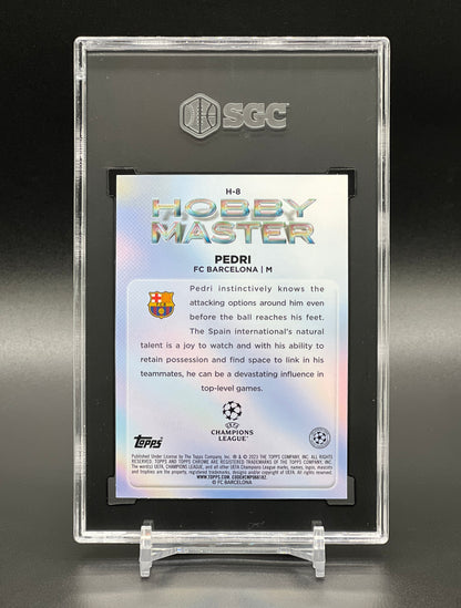 Topps Chrome UCC 2022-23 Pedri Hobby Master Case Hit SSP SGC 10 Gem Mint