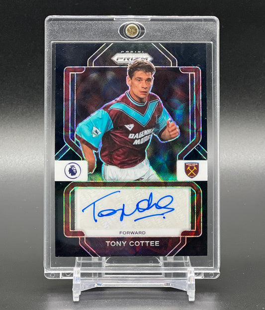 Panini Prizm Premier League 2022-23 Tony Cottee Auto 1/1 Black Prizm Choice