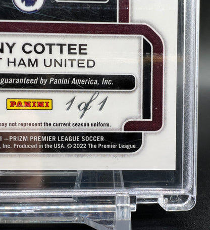 Panini Prizm Premier League 2022-23 Tony Cottee Auto 1/1 Black Prizm Choice